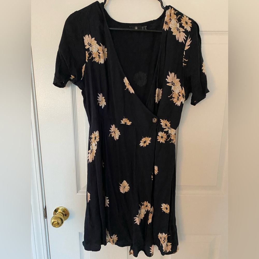Floral wrap dress